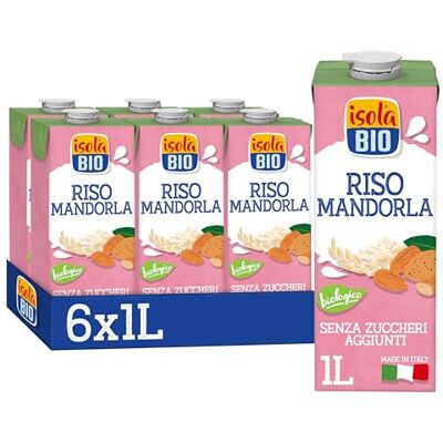 Isola Bio Bevanda Riso e Mandorla Biologica 6x1L Isola Bio Bevanda Riso e Mandorla Biologica 6x1L