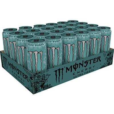 Monster Cable Energy Ultra Fiesta, Bevanda energetica senza zucchero, 453,6 g (confezione da 24) Monster Cable Energy Ultra Fiesta, Bevanda energetica senza zucchero, 453,6 g (confezione da 24)