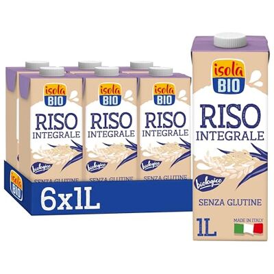 Isola Bio Bevanda Riso Integrale Biologica 6x1L Isola Bio Bevanda Riso Integrale Biologica 6x1L