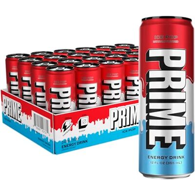 PRiME Energy ICE POP Bevanda energetica zero zucchero Caffeina 200 mg e elettroliti 355 mg Acqua di cocco per l'idratazione Vegana, senza glutine, 12 once fluide PRiME Energy ICE POP Bevanda energetica zero zucchero Caffeina 200 mg e elettroliti 355 mg Acqua di cocco per l'idratazione Vegana, senza glutine, 12 once fluide