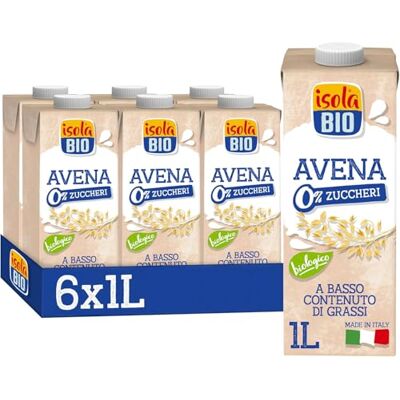 Isola Bio Avena Zero Zuccheri Biologica 6x1L Isola Bio Avena Zero Zuccheri Biologica 6x1L