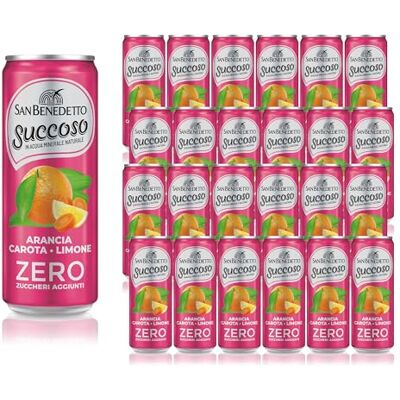 San Benedetto , Succoso Zero Arancia Carota Limone, 24x330 ml Bevanda Leggera e Dissetante in Acqua Minerale Naturale, Zero Zuccheri Aggiunti e pochissime calorie San Benedetto , Succoso Zero Arancia Carota Limone, 24x330 ml Bevanda Leggera e Dissetante in Acqua Minerale Naturale, Zero Zuccheri Aggiunti e pochissime calorie