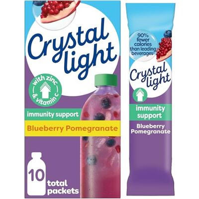 Crystal Light Immunity Drink Mix, 10 ct, Mirtillo Melograno, 0,7 oz Pkts Mix di bevande in polvere. Cartone realizzato al 100% in cartone riciclato. Contenuto post-consumo minimo del 35% Crystal Light Immunity Drink Mix, 10 ct, Mirtillo Melograno, 0,7 oz Pkts Mix di bevande in polvere. Cartone realizzato al 100% in cartone riciclato. Contenuto post-consumo minimo del 35%
