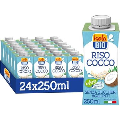 Isola Bio Riso Cocco Mini Biologica 24x250ml Isola Bio Riso Cocco Mini Biologica 24x250ml