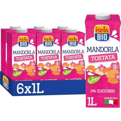 Isola Bio Mandorla Tostata Zero Zuccheri Biologica 6x1L Isola Bio Mandorla Tostata Zero Zuccheri Biologica 6x1L