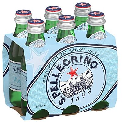 San Pellegrino Acqua , Frizzante Pacco da 6 Bottiglie San Pellegrino Acqua , Frizzante Pacco da 6 Bottiglie