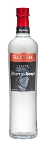 Roner Bauernschnaps 47 (1X 0,7L) Grappa Tradizionale Distilleria Artigianale Alto Adige Südtirol Piu Premiata D'Italia 700 ml