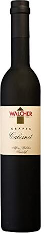 Walcher Grappa CABERNET, (1x 0,50l) specialità dell'Alto Adige, note di cioccolato, sapore della natura