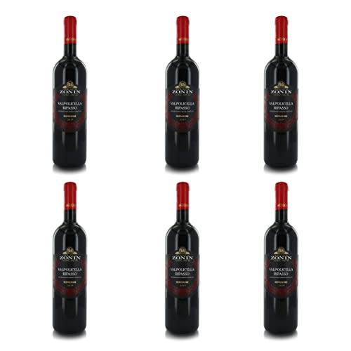 ZONIN Vino Rosso Valpolicella Ripasso Superiore DOC 2019, 6 x 750 Ml