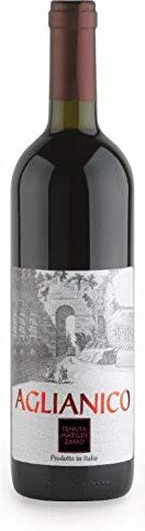 Naturischia Prodotti Tipici Isola d'Ischia Naturischia 2 Bottiglie di Vino rosso Aglianico IGP Tenute Matilde Zasso 75 cl. Campania