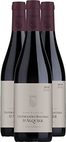 Generico Faugères Les Grandes Bastides rosso 2010 Domaine Bardi-Falquier DOP Linguadoca Rossiglione Francia Vitigni Syrah,Grenache,Mourvèdre 3x75cl