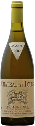 Generico Côtes du Rhône bianco 2000 Château des Tours DOP Valle del Rodano Francia Vitigni Grenache Blanc 75cl