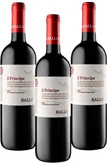 sicilia bedda IL PRINCIPE IGT Terre Siciliane Biologico e Vegano Cantina Rallo Vino Rosso prodotto a Marsala (3 Bottiglie)