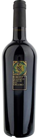 Feudi di San Gregorio Vino Aglianico RUBRATO rosso-  Cartone da 6 Pezzi