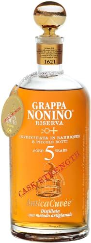 Nonino Distillerie  dal 1897, AnticaCuvée Cask Strength Grappa Riserva aged 5 years, invecchiata da 5 a 20 anni in barriques e piccole botti bottiglia in vetro da 700 ml