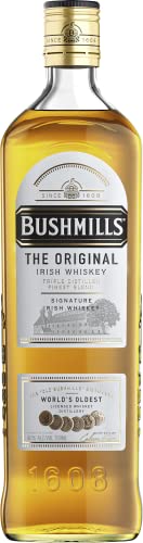 Bushmills Original 70cl Whiskey irlandese, il più rotondo dei classici Irish, gusto vellutato. 40% vol.