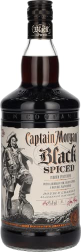 Captain Morgan Black Spiced Rum, 1 l