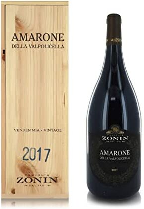 ZONIN Vino Rosso Amarone della Valpolicella DOCG 2017, Magnum 1,5 Lt in Cassetta di Legno