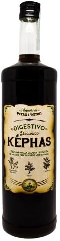 Marcone Amaro Képhas, Liquore Digestivo Grecanico alle erbe, Calabrese, Formato Convenienza 1 Lt Di Petru I Ntoni (1)