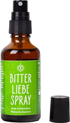 Bitterliebe ® Spray amaro da 50 ml, gocce amare dal programma tv “Die Höhle der Löwen”, Hildegard di Bingen, erbe amare