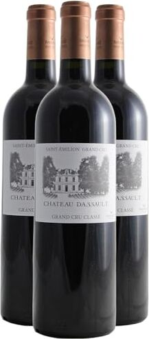 Generico Château Dassault rosso 2018 DOP Saint-Emilion Grand Cru Bordeaux Francia Vitigni Merlot,Cabernet Franc,Cabernet Sauvignon 3x75cl 92/100 Decanter