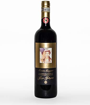 MONTEMAGGIO Vino Rosso Secco Biologico Toscano   Chianti Classico Gran Selezione Bio   Affinamento Lungo   DOCG   Fresco e Ricco di Sapore   Merlot/Sangiovese   Regalo   Amanti del Vino   0.75L