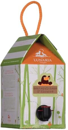 Lunaria Bag in Box Montepulciano d'Abruzzo Dop  Orsogna Biodinamico Demeter Vegan 3 litri 13,5% vol