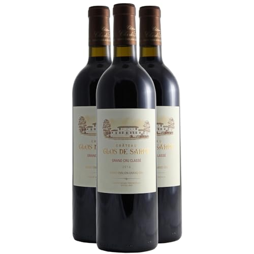 Generico Château Clos De Sarpe rosso 2016 DOP Saint-Emilion Grand Cru Bordeaux Francia Vitigni Merlot,Cabernet Franc 3x75cl 95/100 Robert Parker