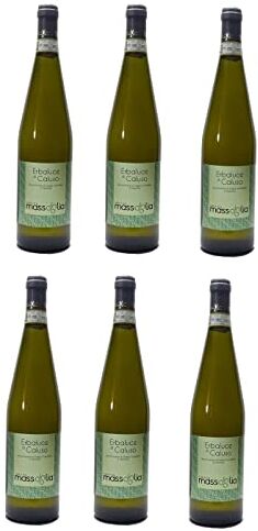 Cantina Massoglia Erbaluce di Caluso docg 2023, vino bianco fermo, vino italiano prodotte da uve di erbaluce pack da 6 x 0.75 l