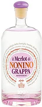 Nonino Distillerie  Dal 1897 Grappa Monovitigno Merlot 41% vol. Cristallina, morbida e rotonda Bottiglia in vetro da 500 ml