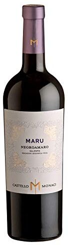 Castello Monaci MARU Negroamaro Salento IGT  Vino rosso fermo 2017 Bottiglia 750 ml