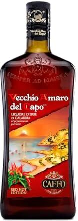 Caffo VECCHIO AMARO DEL CAPO RED HOT EDITION AL PEPERONCINO PICCANTE 1 LITRO