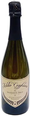 sicilia bedda ADDIO CUGGHIUNA Spumante Brut Metodo Classico BIOLOGICO Bottiglia da 750 Ml Chardonnay, Ortrugo e Müller Thurgau