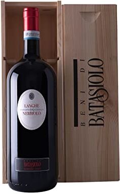 BATASIOLO , LANGHE DOC NEBBIOLO Bottiglia in formato Magnum da 1,5 l di Vino Rosso Fermo Secco, Delicato e Pungente