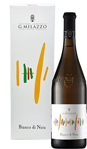 sicilia bedda BIANCO DI NERA BIO Azienda Agricola Milazzo blend di Nero Cappuccio, Chardonnay e Inzolia Bottiglia da LT 1.5