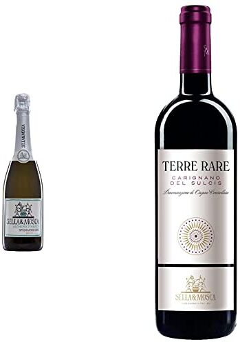 Sella & Mosca Torbato Brut – Vino Spumante Brut Sardo 100% Uvaggio Torbato 750 ml & Terrerare 750 ml