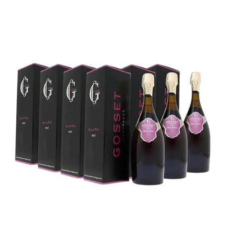 Generico Champagne Grand rosato ETUI Champagne Gosset DOP Champagne Francia Vitigni Chardonnay,Pinot Noir 6x75cl