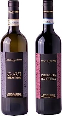 Tenuta San Lorenzo di Cazzulo 2 bottiglie: 1 Gavi Docg e 1 Piemonte D.o.c. Barbera Tenuta San Lorenzo, 2 x 0,75 litri