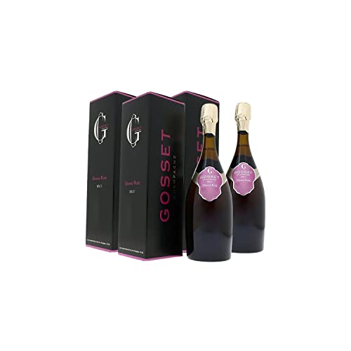 Generico Champagne Grand rosato ETUI Champagne Gosset DOP Champagne Francia Vitigni Chardonnay,Pinot Noir 3x75cl