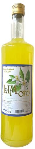 Generico LIMoro Limoncello, Liquore Delicato a Base di Scorze di Limone, 28% Vol, Bottiglia in Vetro da 1l