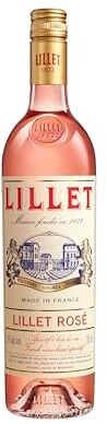 Lillet Rosè 750 ml Aperitivo Francese Vino liquoroso realizzato con i vini di Bordeaux, Sauvignon e Semillon 17% Vol