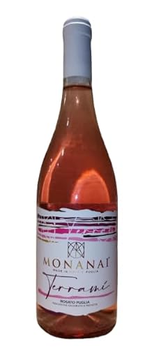 MONANAI Vino Rosato da Primitivo ®   I.G.T. 2023  Confezione 6 Bottiglie 75Cl  Idea regalo