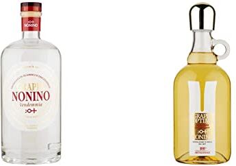 Nonino Distilleria , Grappa Monovitigni Vendemmia bianca 40° 700 ml & Distillerie , Grappa Optima invecchiata da 12 a 18 mesi in barriques bottiglia in vetro da 700 ml