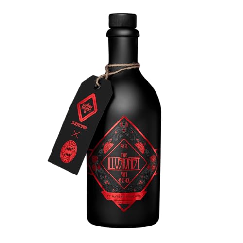 The Illusionist Dry Gin The Illusionist Gin FC Bayern Munich Edition, 500ml, 45% Vol., Cambiamento di colore da nero a rosso, La Bestia Negra