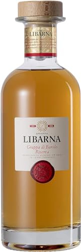 Libarna Grappa  Riserva di Barolo 70cl – Grappa da uve Nebbiolo invecchiata 18 mesi. Pregiata e complessa. 43% vol.