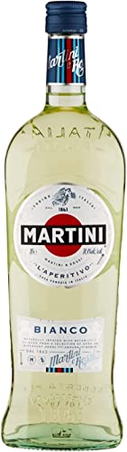 Martini Bianco Vermouth Aperitivo, Vermouth Italiano Infuso con Erbe Aromatiche e Fiori, 14,4% ABV, 100cl / 1L