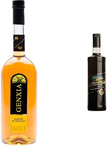 Distilleria JMEF Genxia   Liquore di Genziana   Distilleria Jannamico Abruzzo dal 1888-1000 ML &  dal 1888  Amaro D'Abruzzo 77 Jannamico, Antica Formula 700 ml