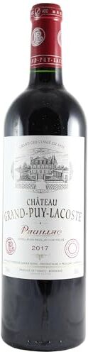 Generico Château Grand-Puy-Lacoste 5ème Grand Cru Classé rosso 2017 DOP Pauillac Bordeaux Francia Vitigni Cabernet Sauvignon,Cabernet Franc,Merlot 75cl 90/100 Robert Parker