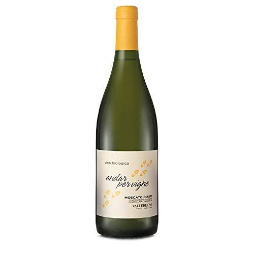 Vallebelbo Andar per Vigne bianco Moscato d'Asti Biologico  Vino Bianco italiano biologico (6 bottiglie 75 cl.)