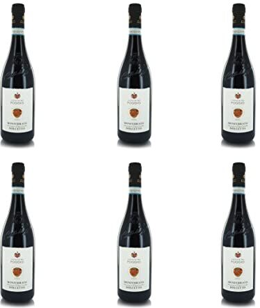 CASTELLO DEL POGGIO Vino Rosso Dolcetto del Monferrato DOC, 2021, 6 x 750 Ml